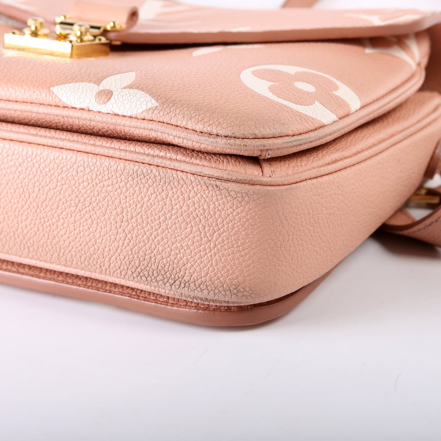 Pochette Metis Bicolor Empreinte Pink