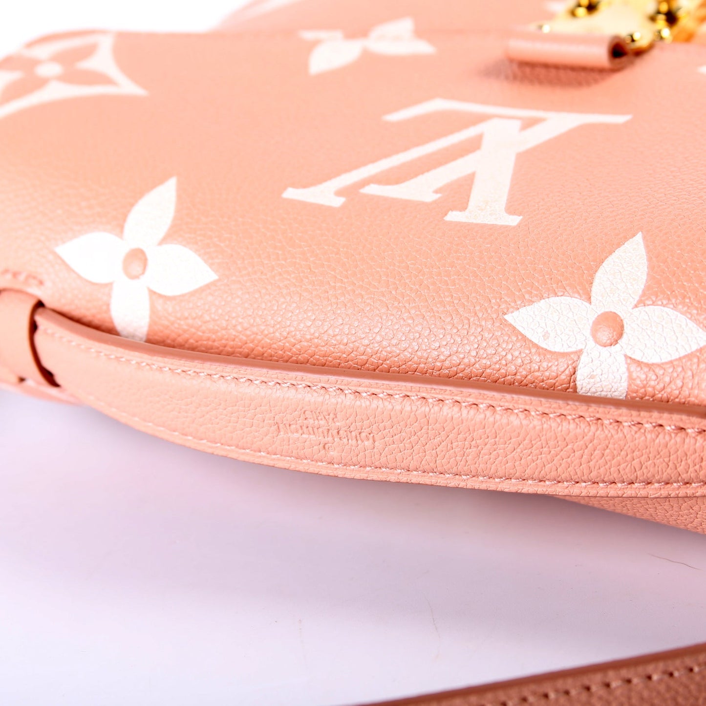 Pochette Metis Bicolor Empreinte Pink