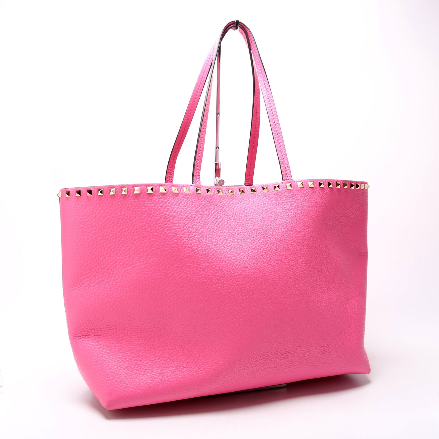 Rockstud Large Shopping Tote Pink