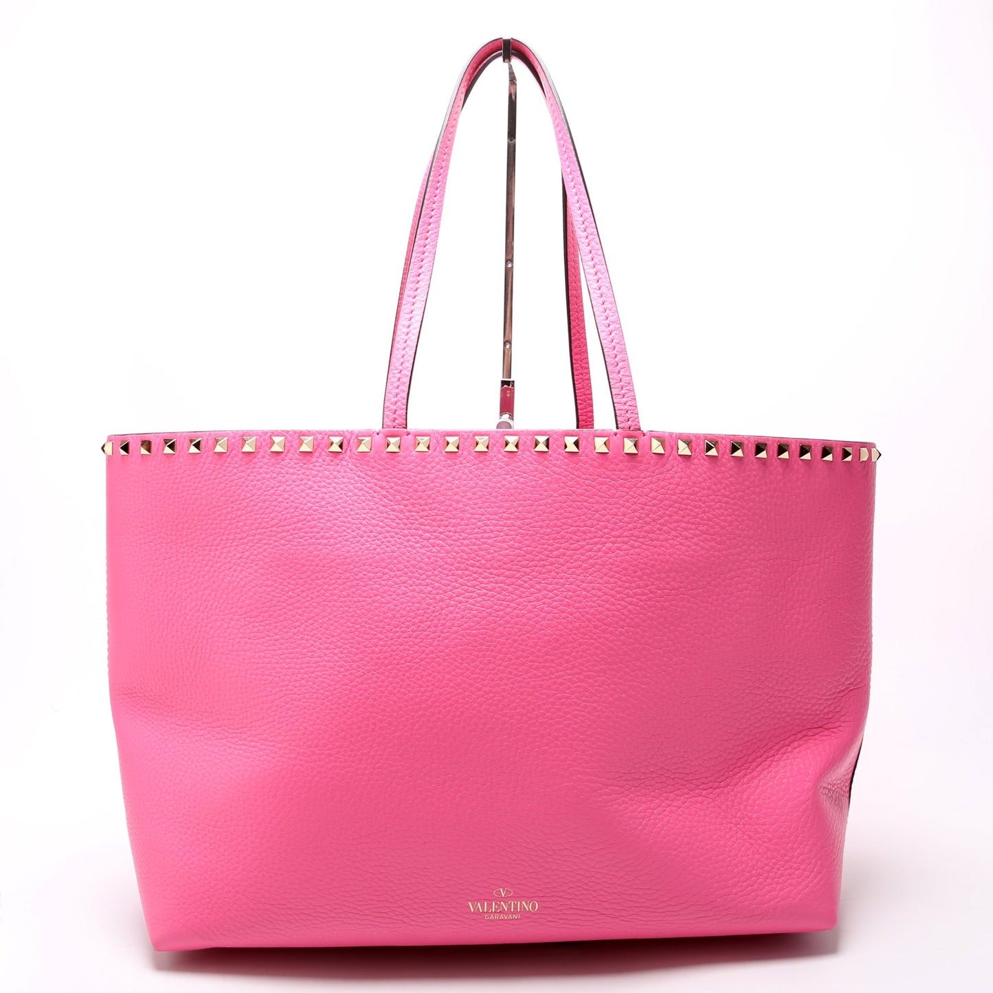 Rockstud Large Shopping Tote Pink