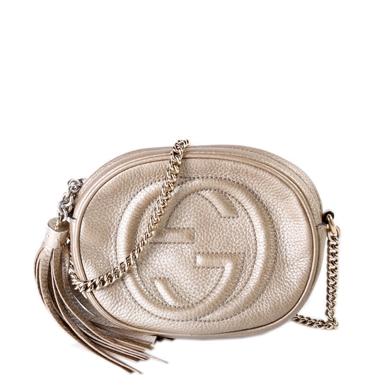 353965 Soho Mini Crossbody Gold