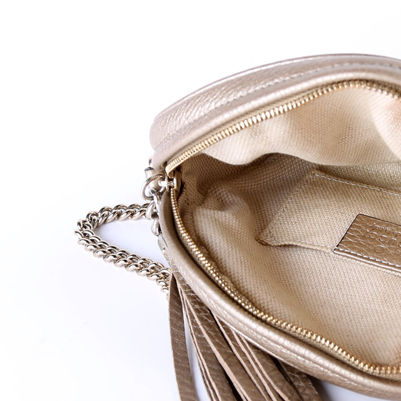 353965 Soho Mini Crossbody Gold