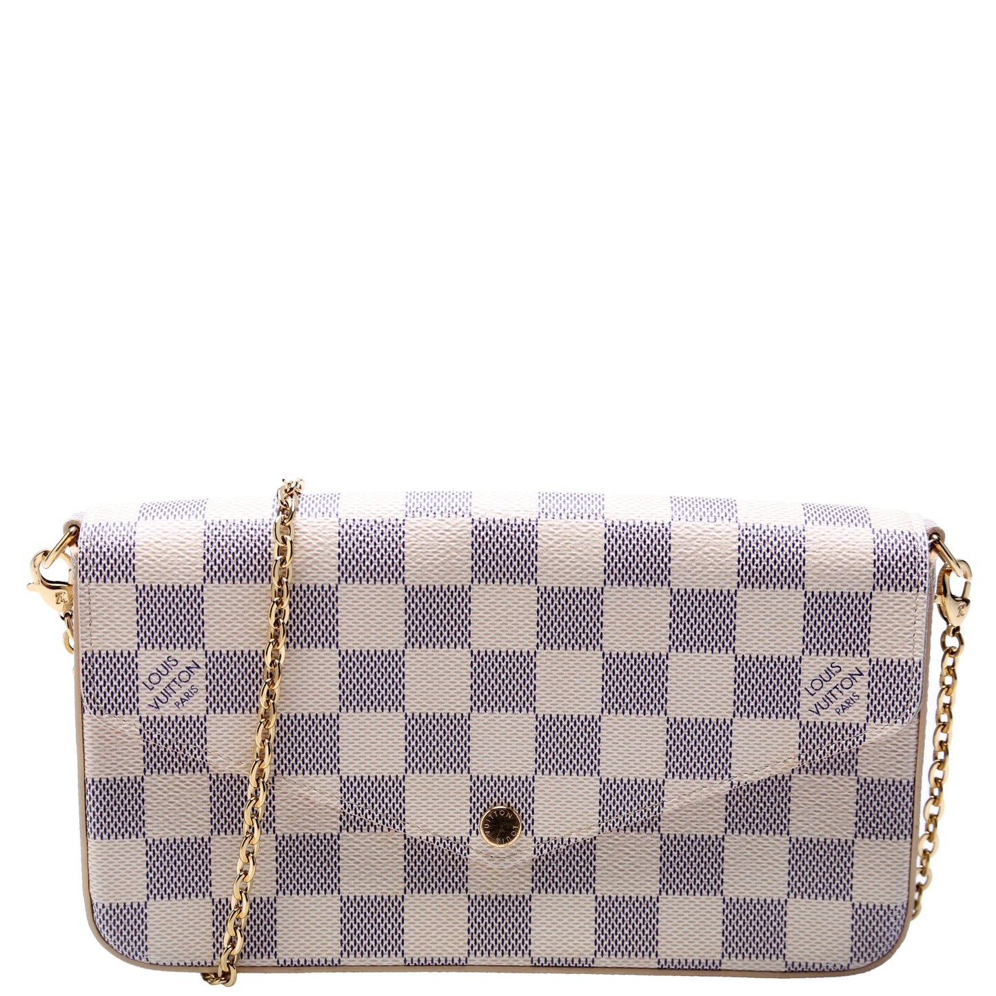 Pochette Felicie Damier Azur Pink