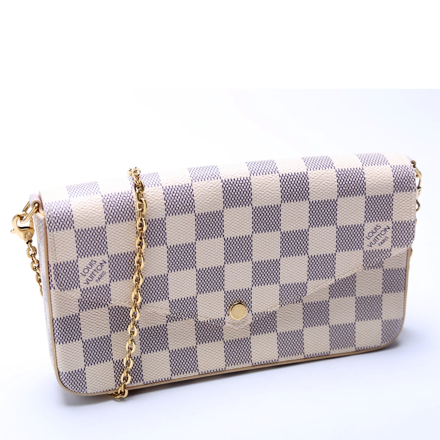 Pochette Felicie Damier Azur Pink