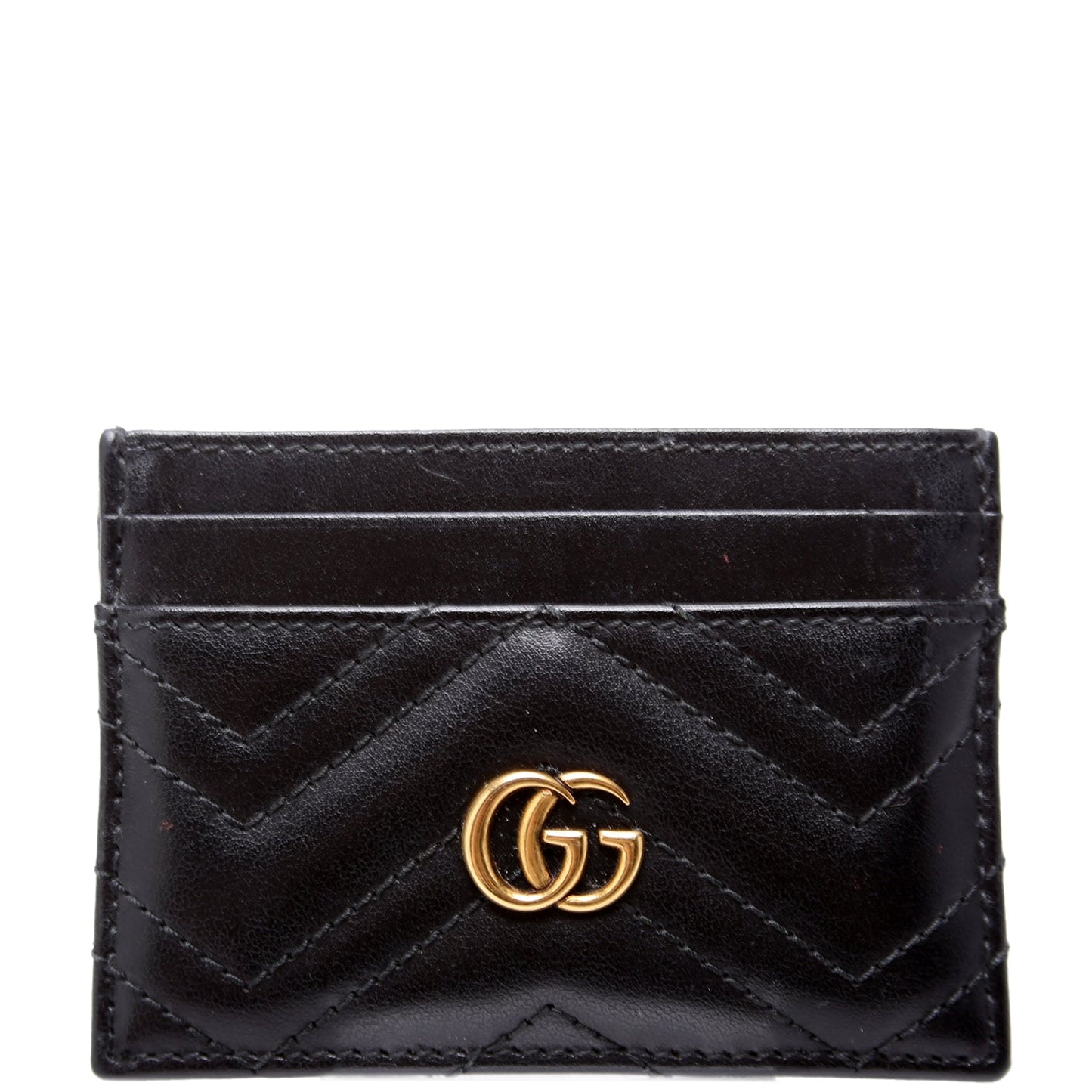 443127 GG Marmont Card Holder Black