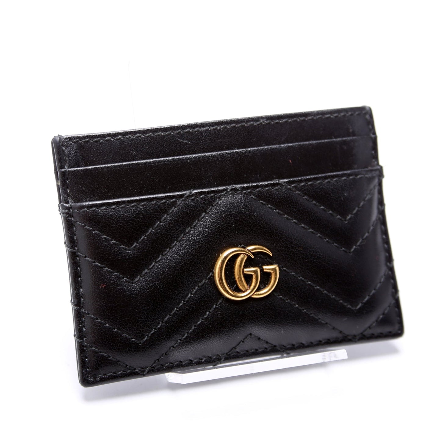 443127 GG Marmont Card Holder Black