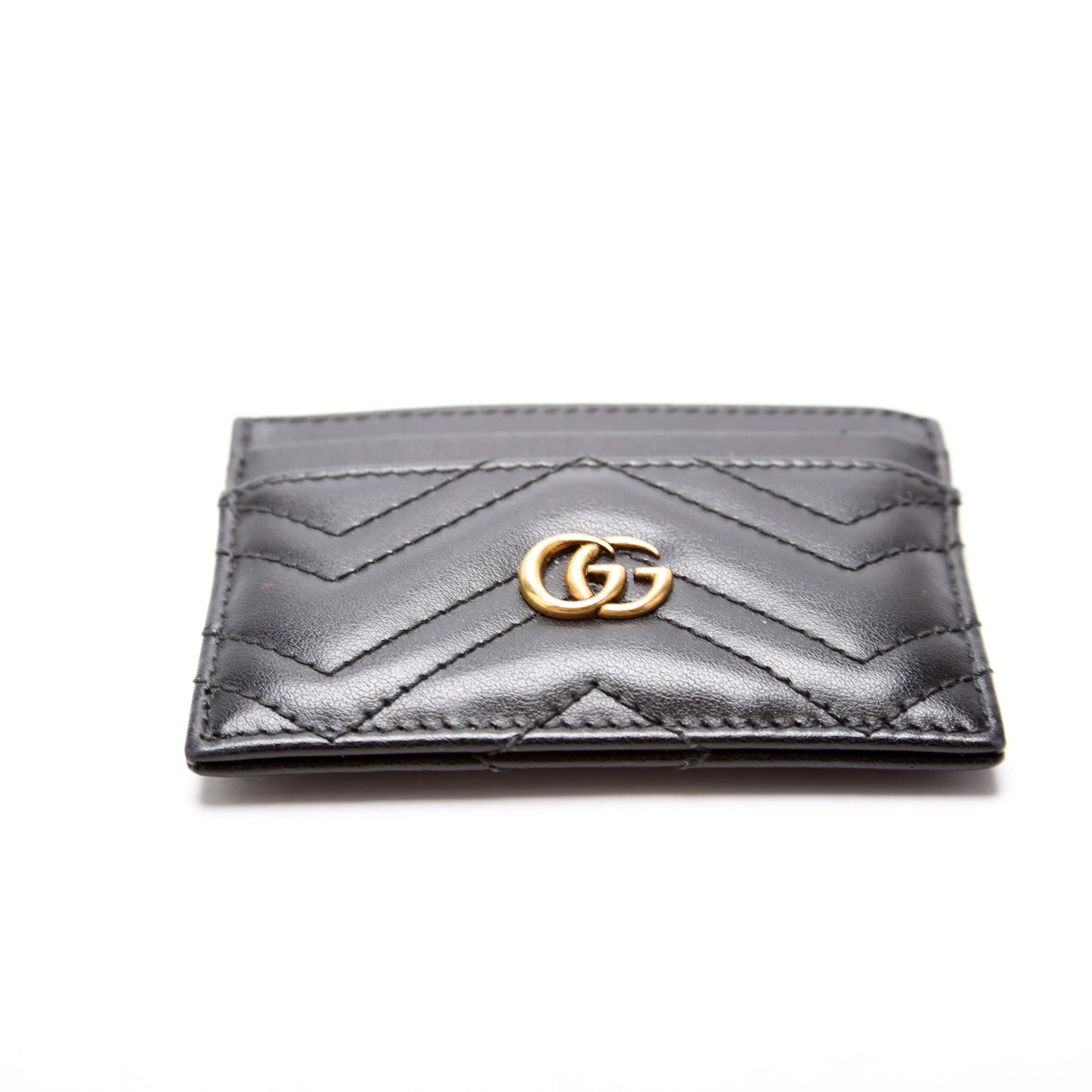 443127 GG Marmont Card Holder Black