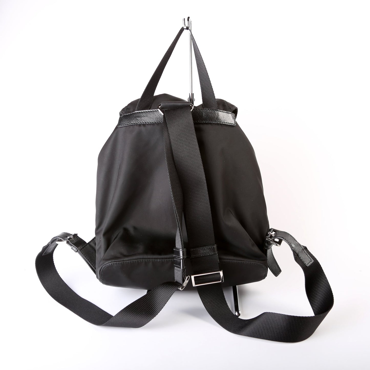 1BZ677 Re-Nylon Small Backpack Black