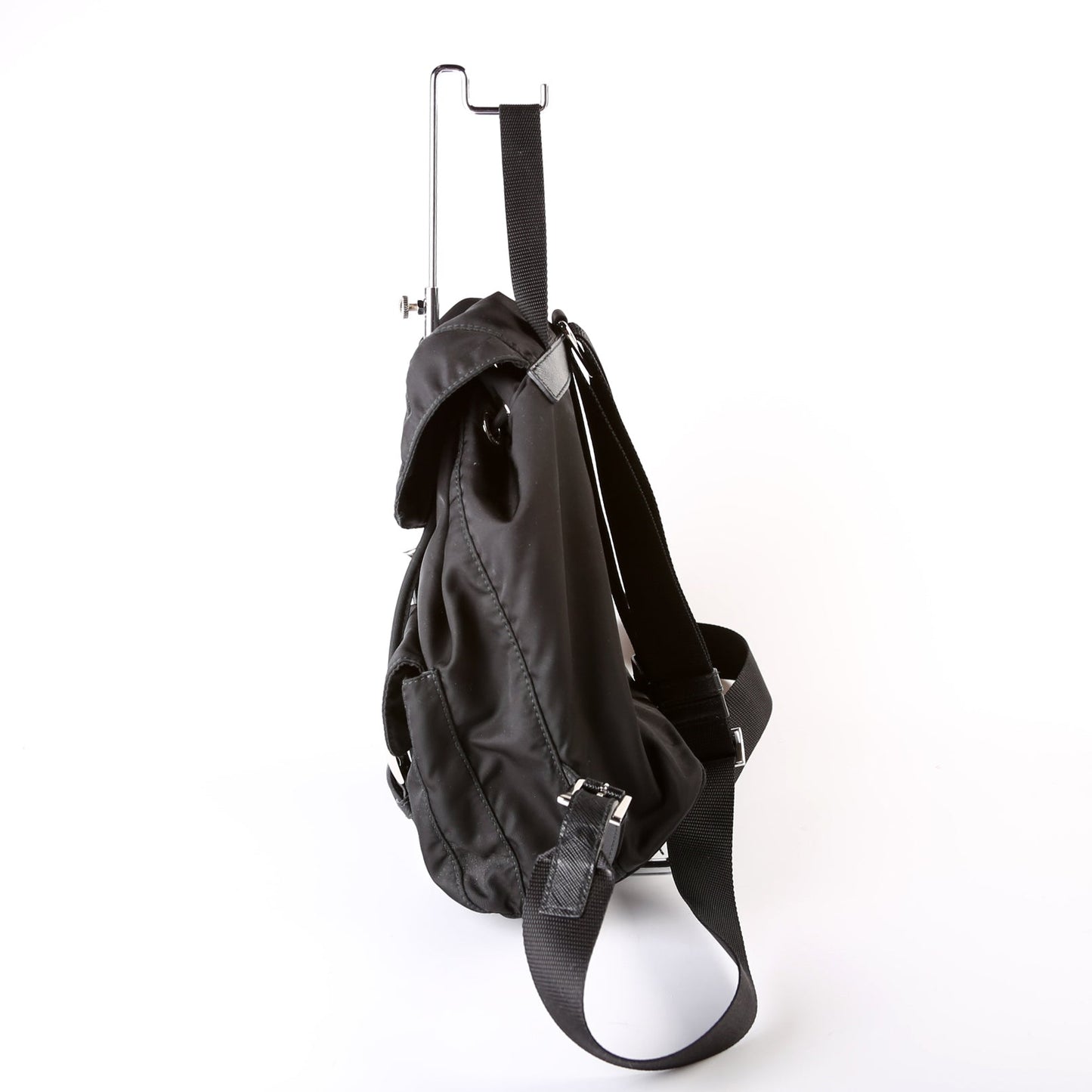 1BZ677 Re-Nylon Small Backpack Black