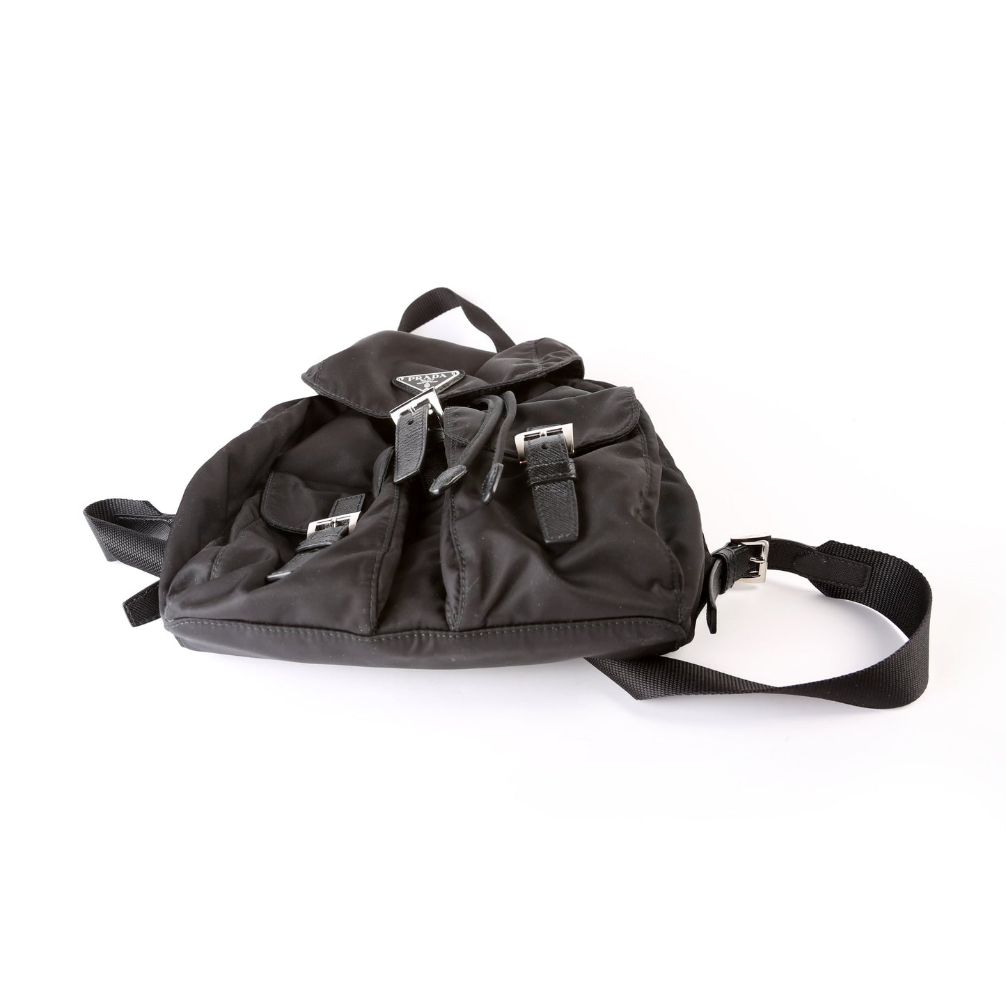 1BZ677 Re-Nylon Small Backpack Black