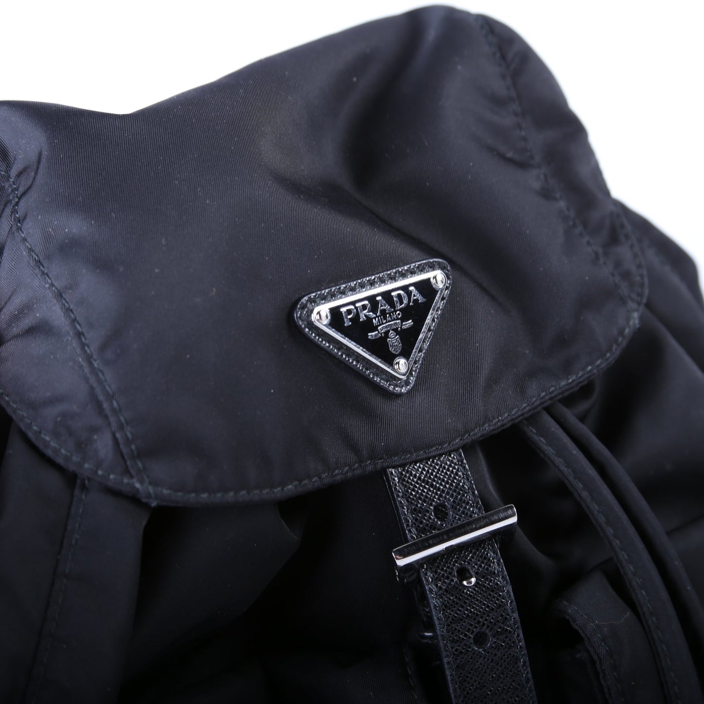 1BZ677 Re-Nylon Small Backpack Black