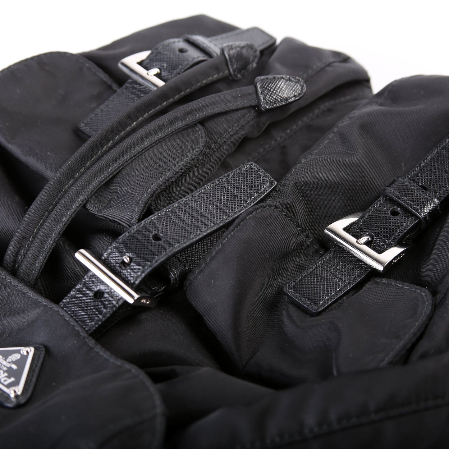 1BZ677 Re-Nylon Small Backpack Black