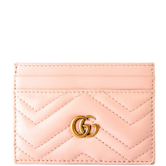 443127 GG Marmont Card Holder Pink