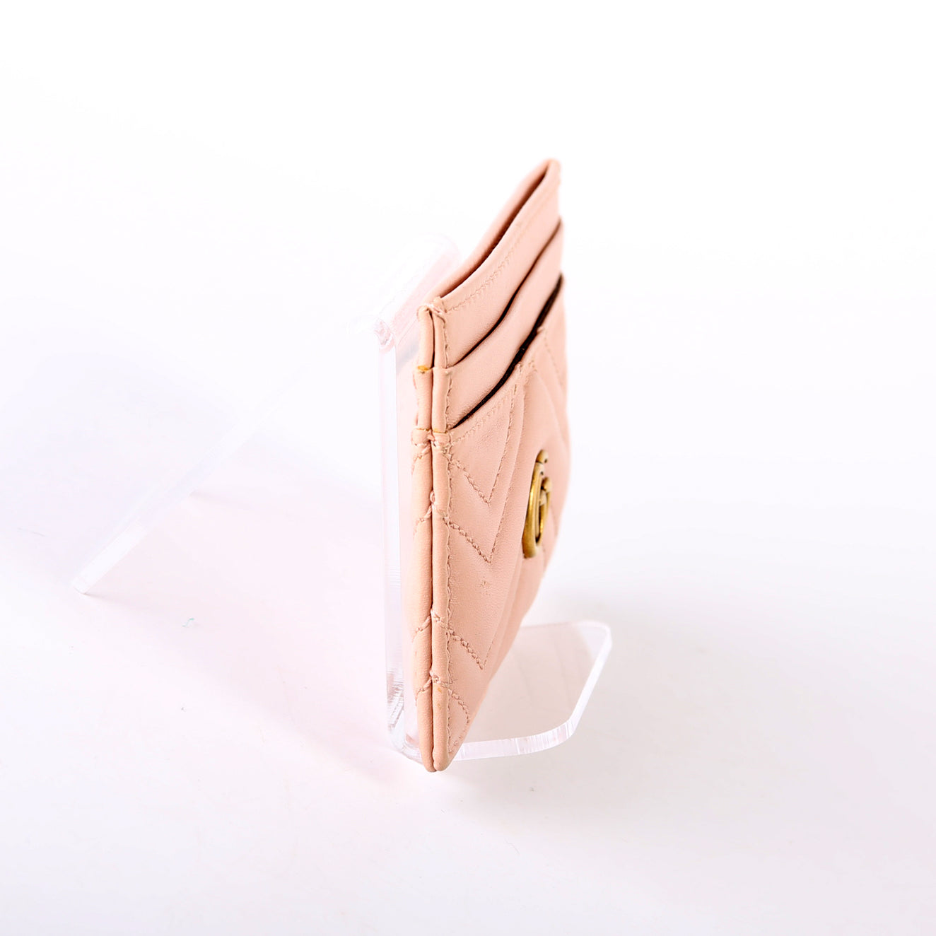 443127 GG Marmont Card Holder Pink