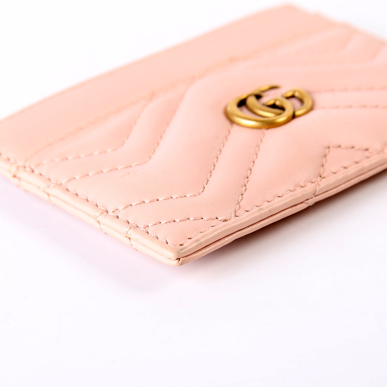 443127 GG Marmont Card Holder Pink