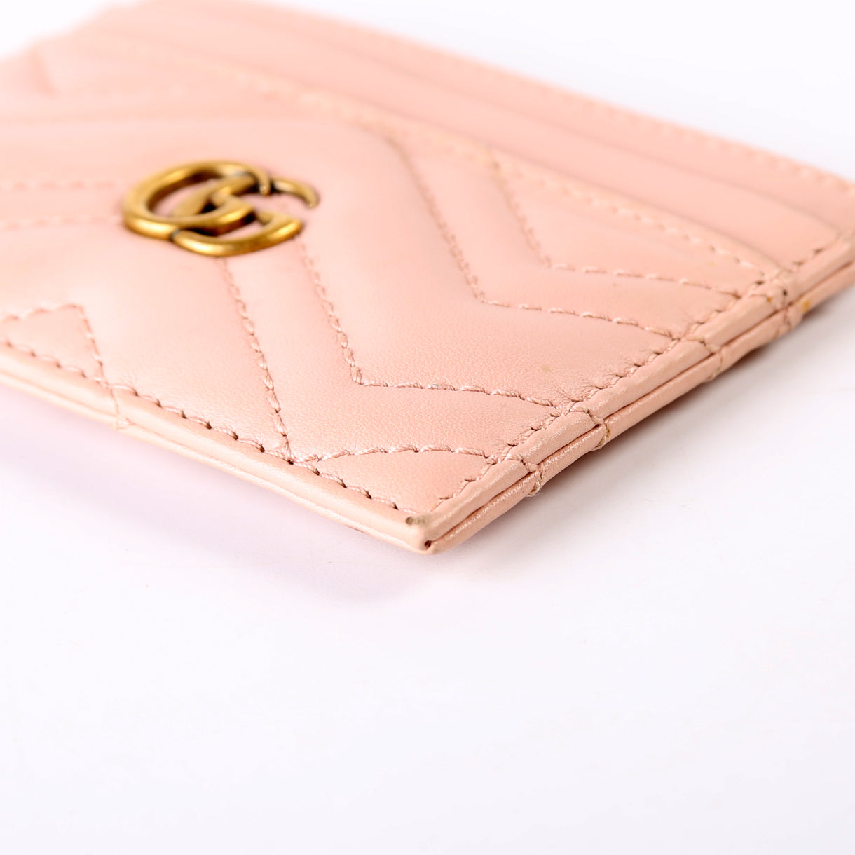 443127 GG Marmont Card Holder Pink