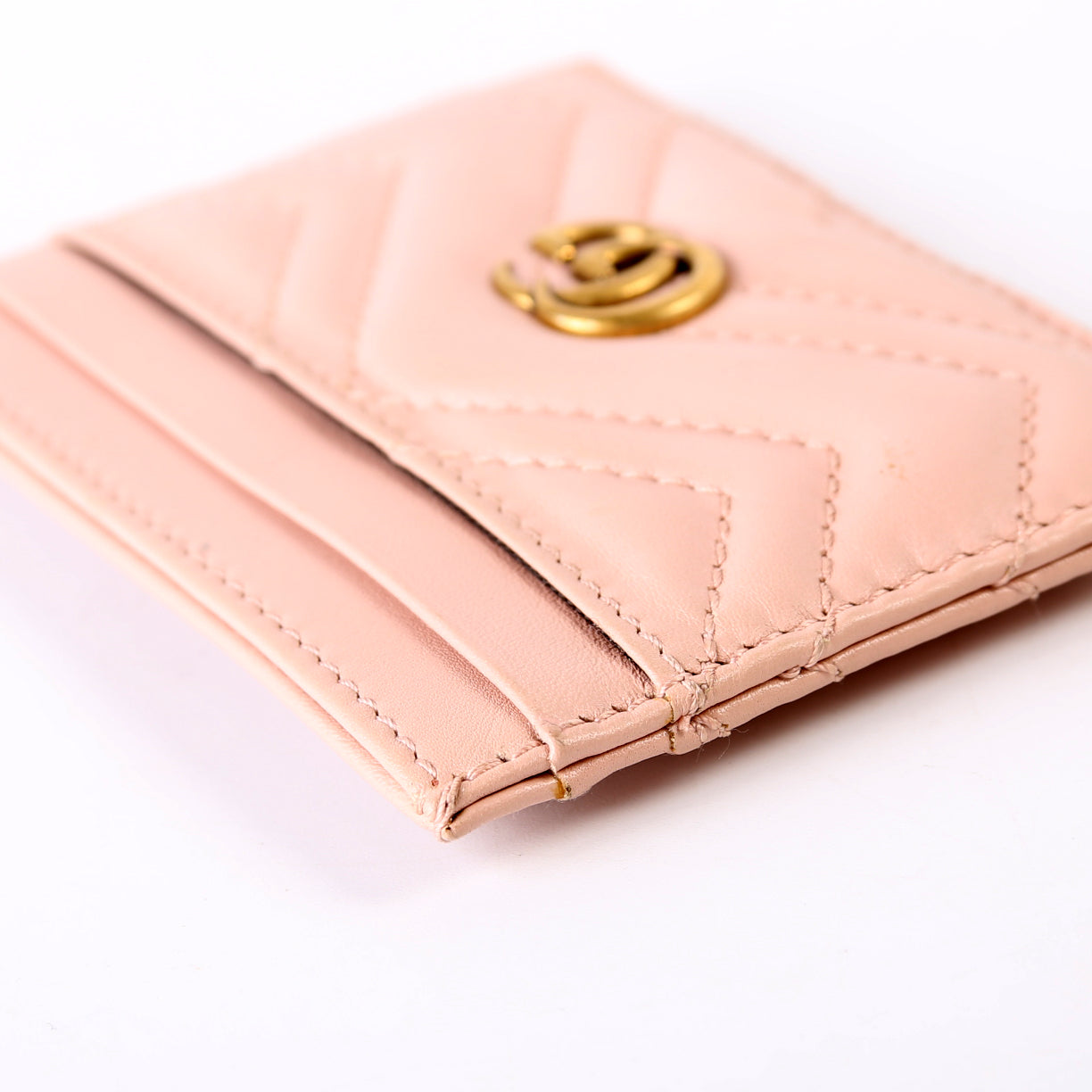 443127 GG Marmont Card Holder Pink