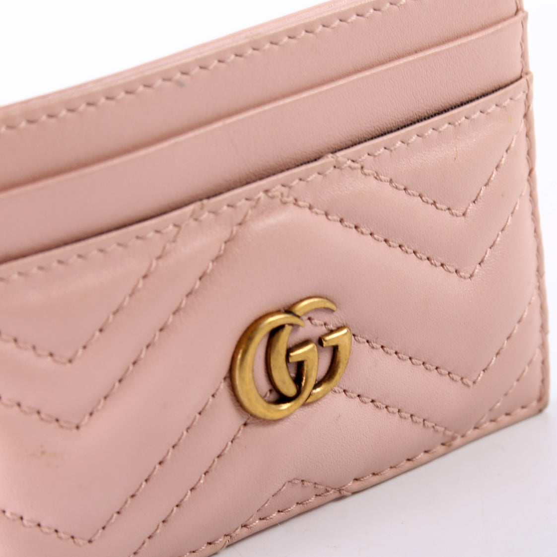 443127 GG Marmont Card Holder Pink