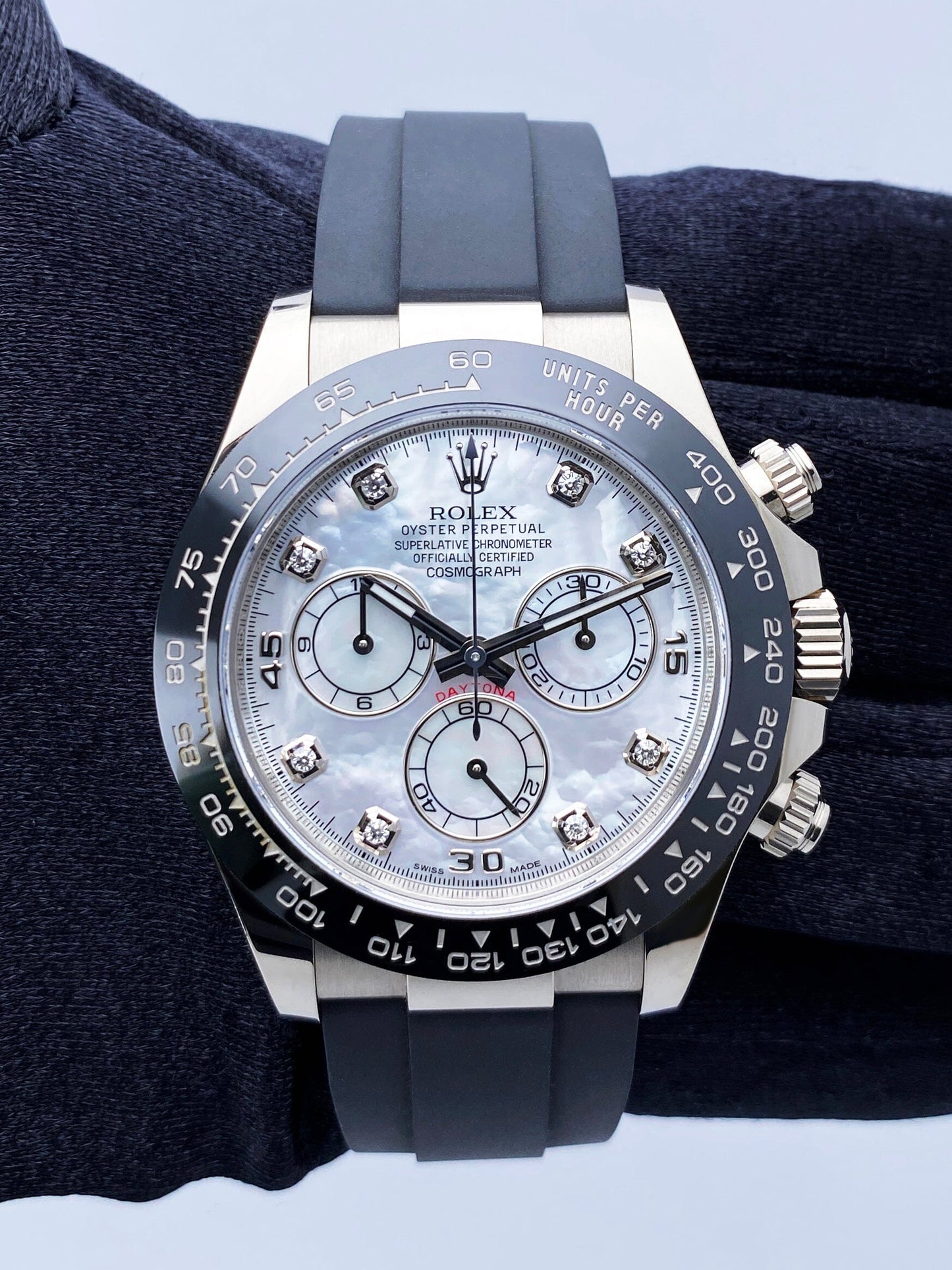 Rolex Daytona 116519 MOP Diamond Dial Mens Watch